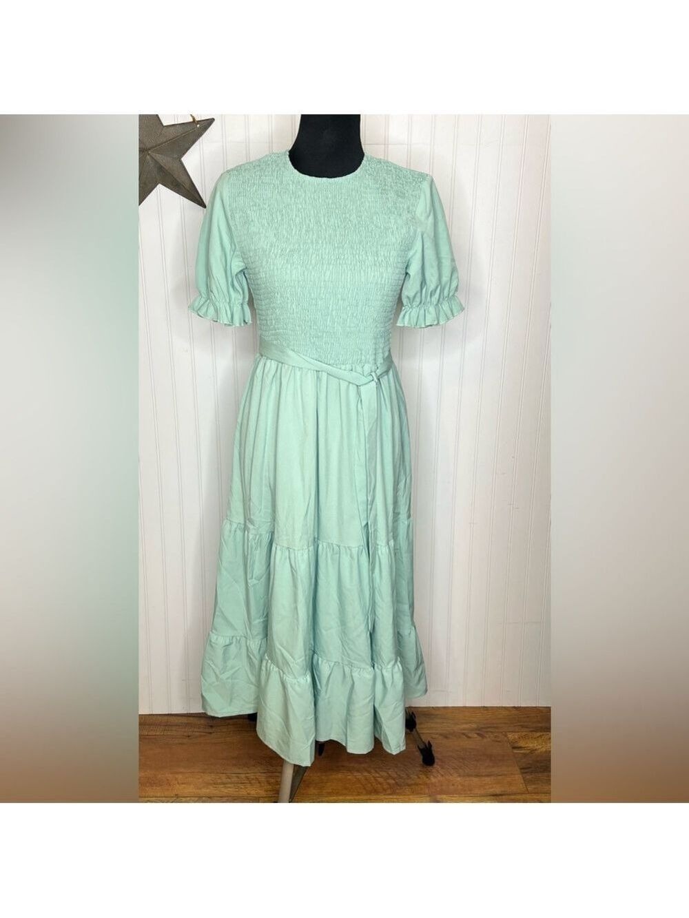 Chic Mint Midi Dress NWT Medium - Picture 2 of 14